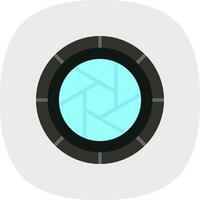 Camera Lens Vector Icon Design