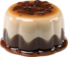 Coffee jelly png with AI generated.