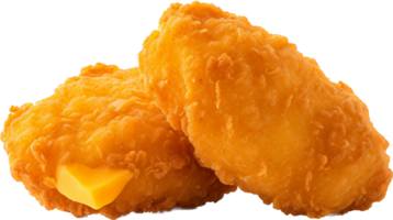 Chicken nugget png with AI generated.