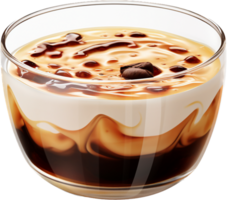 Coffee jelly png with AI generated.