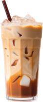 Iced latte png with AI generated.