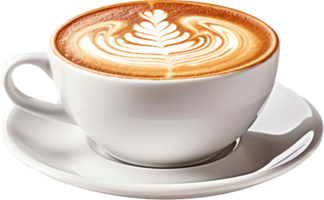 Cappuccino png with AI generated.