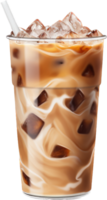 Iced latte png with AI generated.