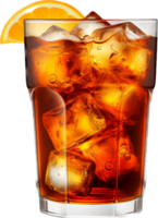 Ice americano png with AI generated.