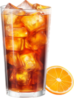 Ice americano png with AI generated.