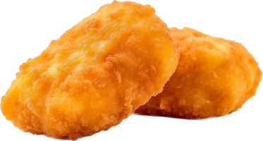 Chicken nugget png with AI generated.