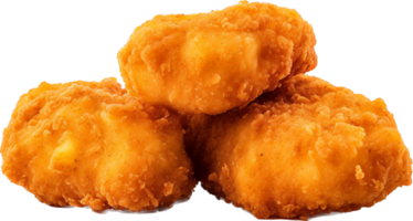 Chicken nugget png with AI generated.