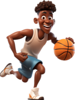 Basketball player png with AI generated.