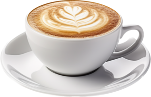 Cappuccino png with AI generated.