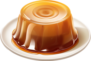 Coffee jelly png with AI generated.