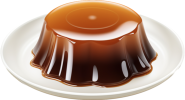 Coffee jelly png with AI generated.