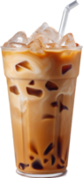 Iced latte png with AI generated.