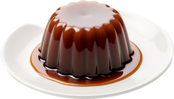 Coffee jelly png with AI generated.