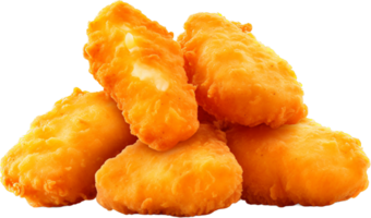Chicken nugget png with AI generated.