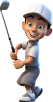 Golf player png with AI generated.