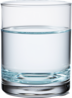 Glas von Wasser png mit ai generiert.