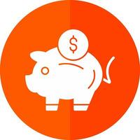 Piggy Bank Vector Icon Design