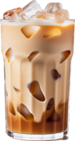 Iced latte png with AI generated.