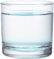 Glas von Wasser png mit ai generiert.