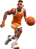 Basketball player png with AI generated.