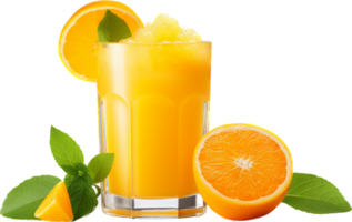 Orange juice png with AI generated.