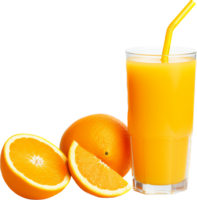 Orange juice png with AI generated.