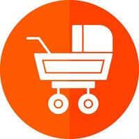 Baby Buggy Vector Icon Design