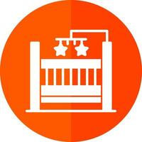 Baby Crib Vector Icon Design