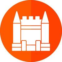 Inflatable Castle Vector Icon Design