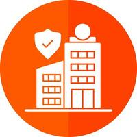 Insurance Building Vector Icon Design