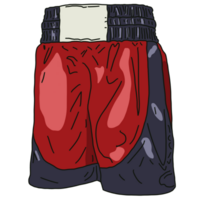 Red boxing pants png