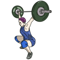 person lifting weights png