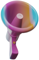 3d illustration rendre haut-parleur jouet multicolore Plastique sur transparent Contexte png