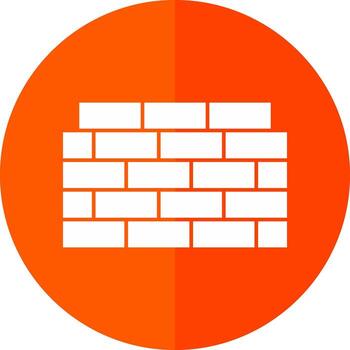 Brickwall Vector Icon Design
