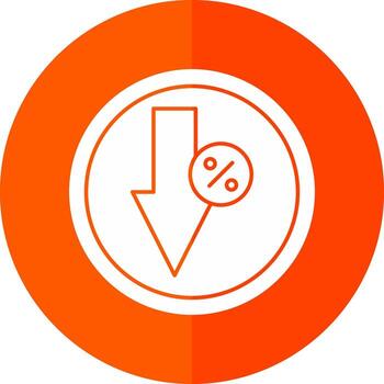 abajo, vector, icono, diseño vector