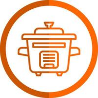 Rice Cooker Vector Icon Design