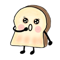 Bread cartoon so cute png