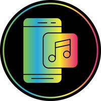 música aplicación vector icono diseño