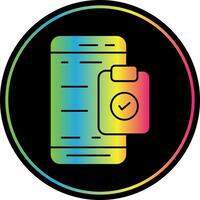 Mobile Check List  Vector Icon Design