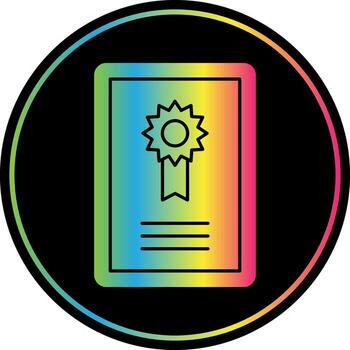certificado vector icono diseño