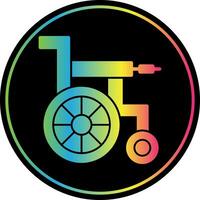 Wheel Chair Vector Icon Design