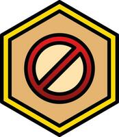 Wrong Way Vector Icon Design
