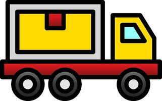 Delivery Truck Vector Icon Design