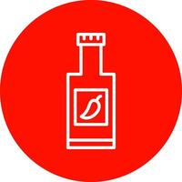 Chili Sauce Vector Icon Design