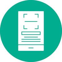 Qr Scan Vector Icon Design