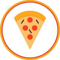 Pizza Slice Vector Icon Design