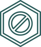 Wrong Way Vector Icon Design