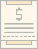 Receipt Vector Icon Design