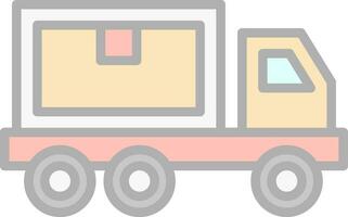 Delivery Truck Vector Icon Design