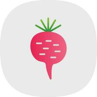 Radish Vector Icon Design